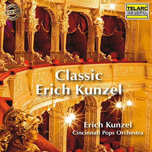 CD cover for “Classic Erich Kunzel” featuring a gilded concert hall.