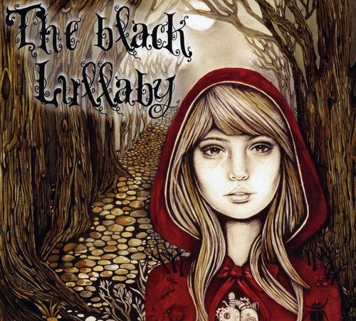 CD cover art: illustration of a girl in a red hood, forest background.