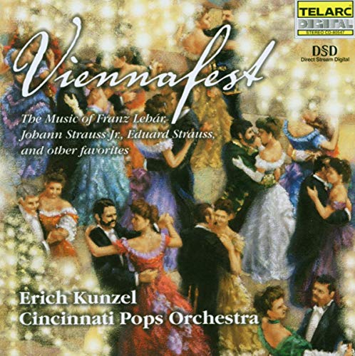 CD cover depicting couples waltzing in formal attire, titled "Viennafest.