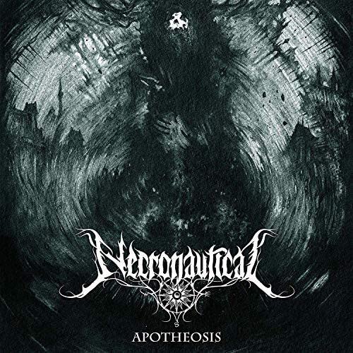 Dark, swirling abstract art with band name āNecronauticalā and album title.