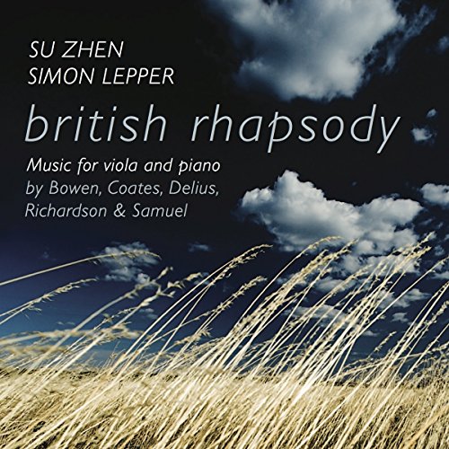 CD cover for “British Rhapsody” featuring a cloudy sky and grass.