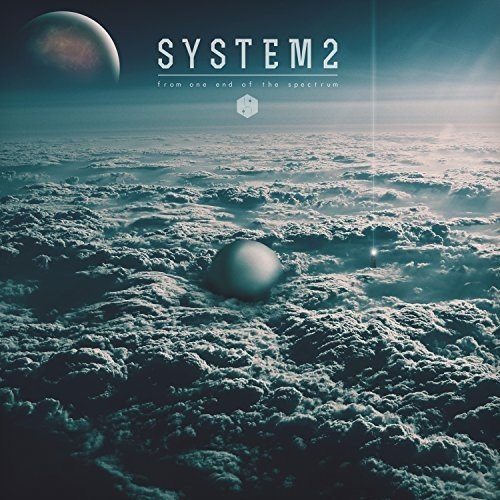 CD cover with a planetary landscape and geometric design.