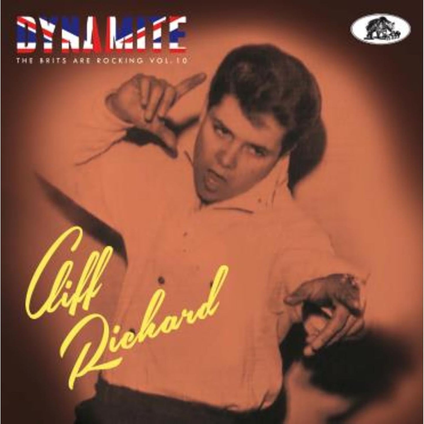 Cliff Richard album cover, "Dynamite: Brits Are Rocking Vol. 10".