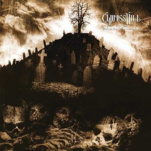 Sepia-toned album cover featuring a graveyard on a hill with skulls in the foreground.
