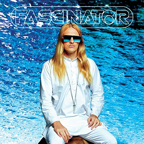 Album cover featuring a blonde man in sunglasses over water.