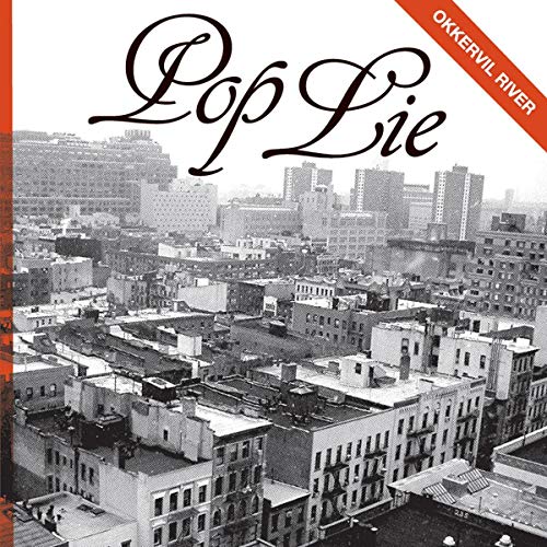 Pop Lie" CD cover with black and white cityscape background.