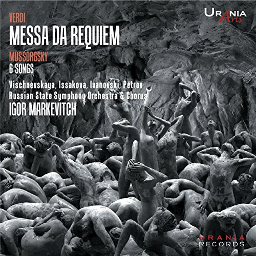 CD cover for Verdi’s “Messa da Requiem” with dramatic, sculpted figures.