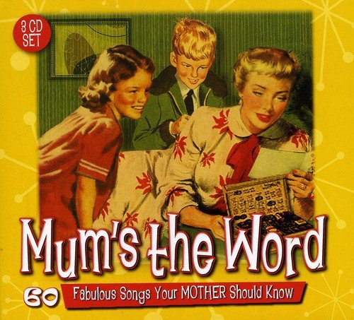 3CD set, "Mum's the Word", featuring a vintage family illustration.