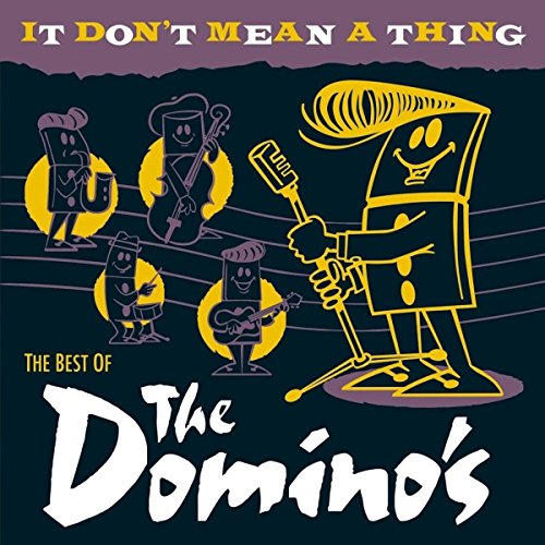CD cover featuring cartoon musicians with "The Domino's" text.