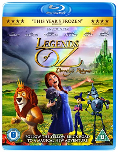 Blu-ray cover for "Legends of Oz: Dorothy's Return" featuring Dorothy and companions.