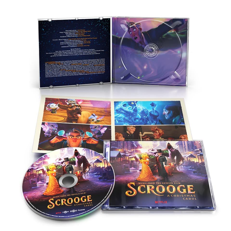 CD case featuring artwork related to Charles Dickens’ *A Christmas Carol*.