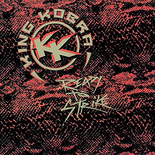 CD cover with red and black textured background, "King Kobra" logo, and text.