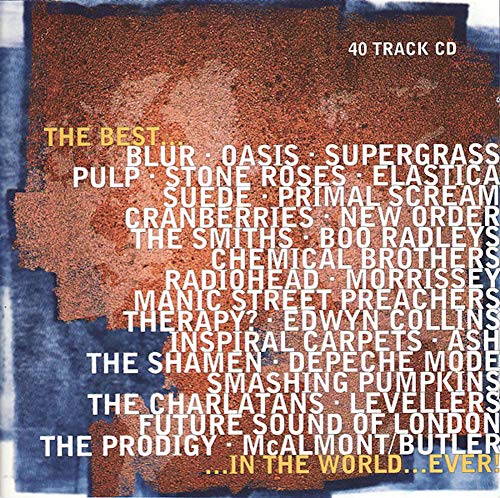 CD cover with red-brown textured background and white band names listed.