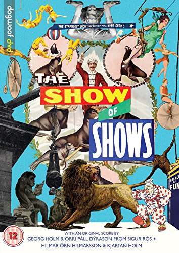 DVD cover for "The Show Of Shows" featuring circus performers and a lion.