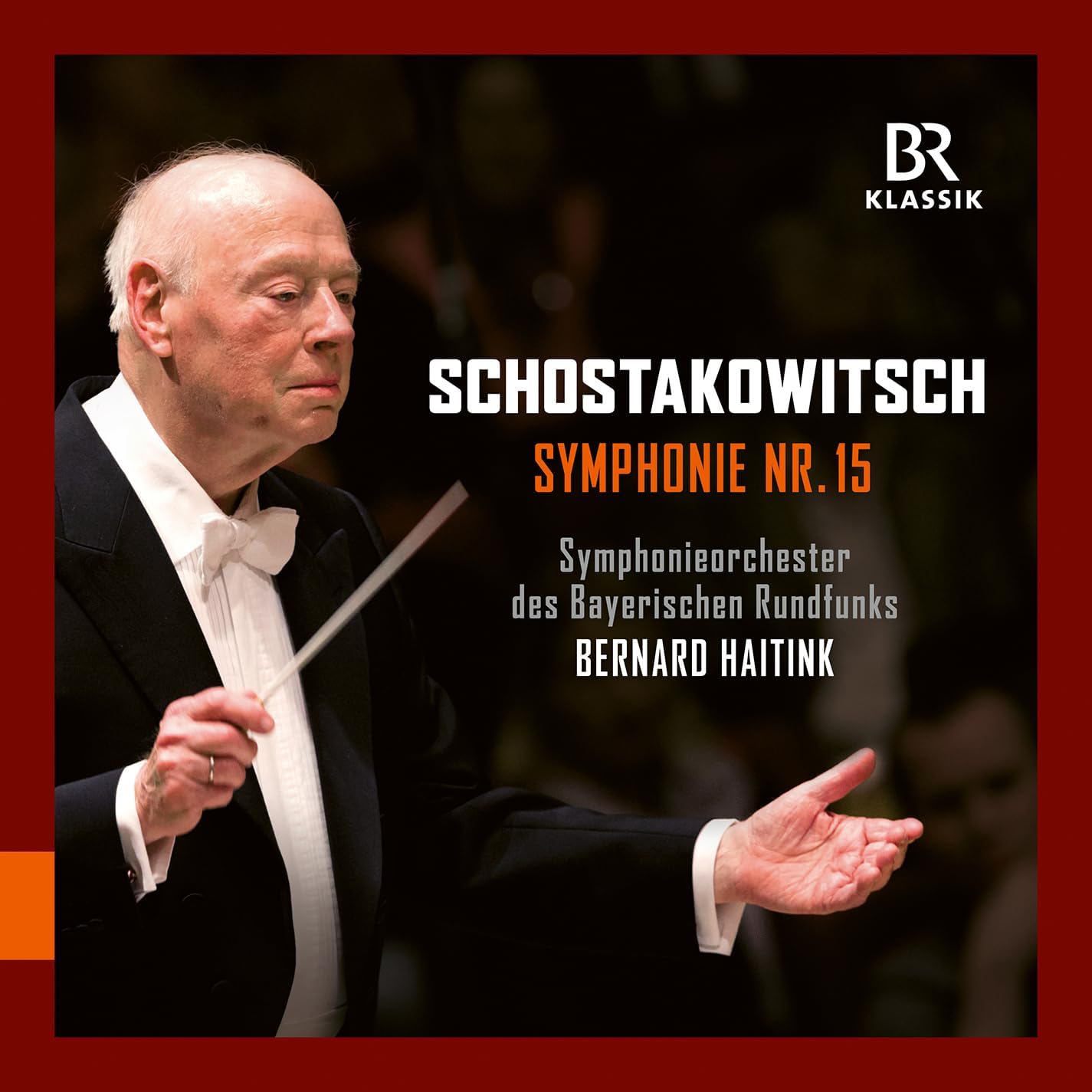 CD cover: Bernard Haitink conducting, with "Shostakovich Symphony No. 15" text.