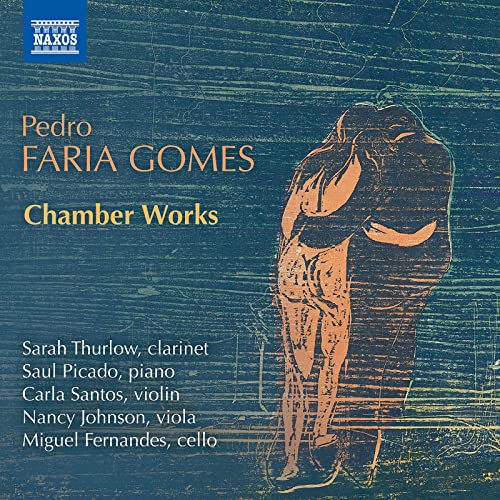 CD cover for Pedro Faria Gomes' Chamber Works, featuring abstract figures.