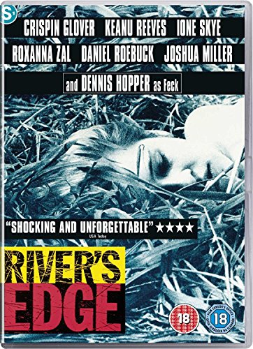 DVD cover for "River's Edge" featuring a woman lying in tall grass.