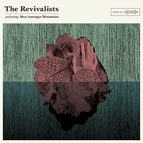 CD cover for The Revivalists’ “Men Amongst Mountains” with abstract imagery.