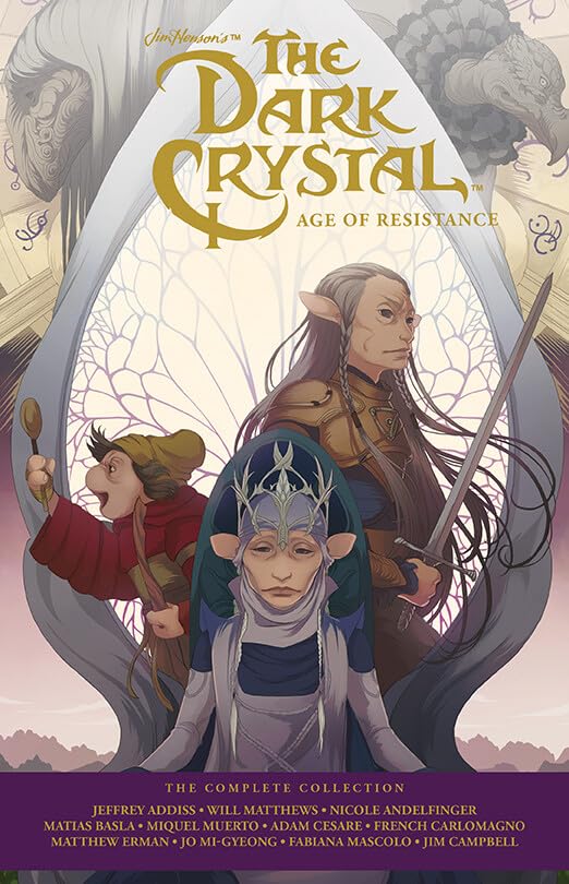 Image of a boxed set containing Jim Henson's The Dark Crystal Age Of Resistance series.