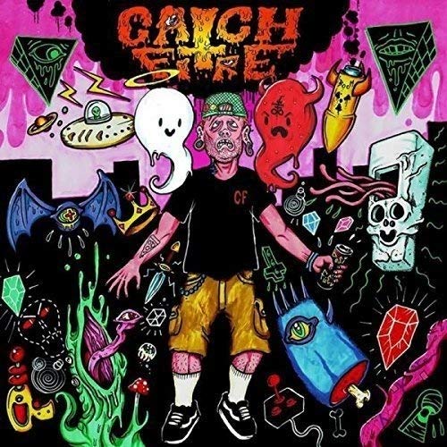 CD cover with colorful, surreal illustration of a person and fantastical objects.