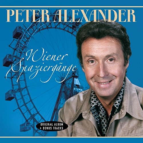 Peter Alexander album cover with a Ferris wheel and his portrait.