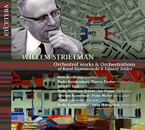 CD cover featuring Willem Strietman’s portrait and abstract architectural imagery.