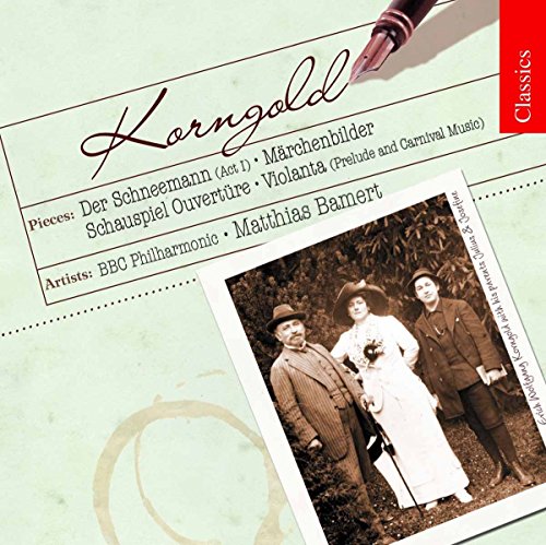 CD cover for Korngold classical music featuring a vintage photograph.