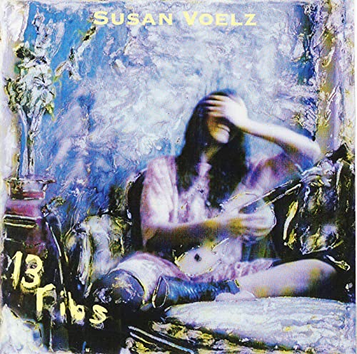 CD cover for Susan Voelz’s “13 Ribs” featuring a painted woman in blue.