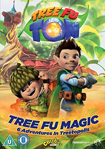 DVD cover for "Tree Fu Tom" featuring characters in a colorful landscape.