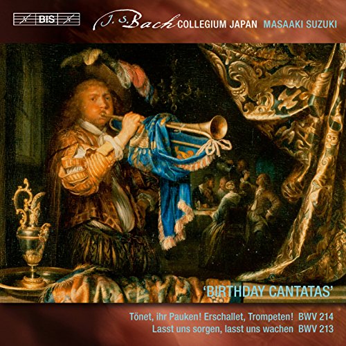 CD cover: Baroque man playing a trumpet, ornate gold frame.