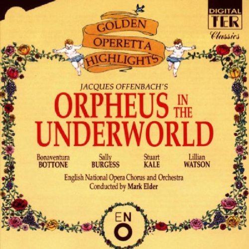 CD cover for Jacques Offenbach’s “Orpheus in the Underworld” highlights.