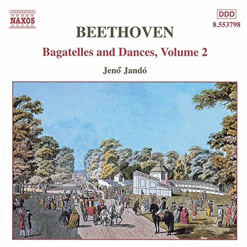 CD cover for Beethoven's Bagatelles and Dances, Vol. 2 by Jenő Jandó.