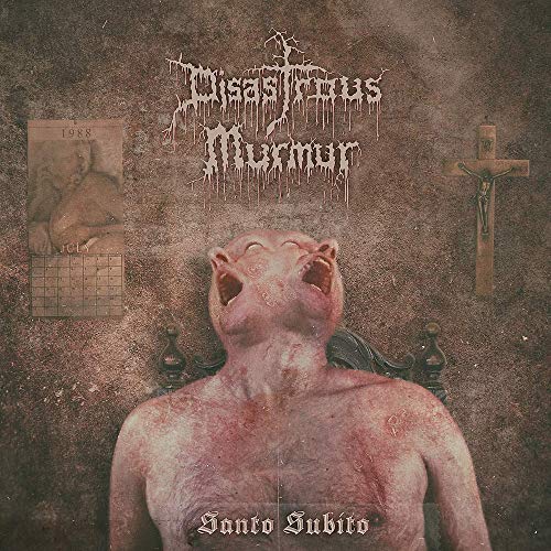 CD cover: distressed imagery of a figure, crucifix, and calendar.