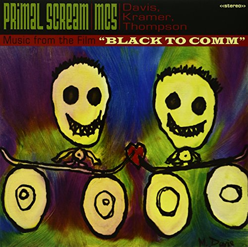 Album cover for “Black to Comm” by Primal Scream-mc5, painted figures.