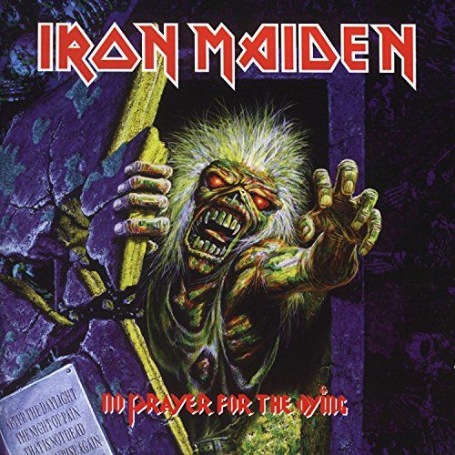 Iron Maiden album cover: Eddie reaching from a crumbling wall.