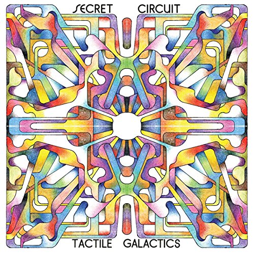 Colorful, symmetrical abstract design for the album "Tactile Galactics" by Secret Circuit.