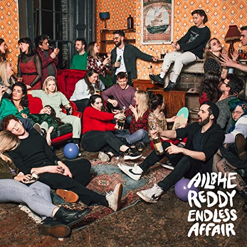 Album cover for Ailbhe Reddy’s “Endless Affair” featuring a crowded room of people.