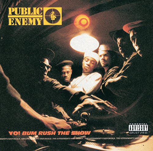Public Enemy album cover featuring group members and a turntable.