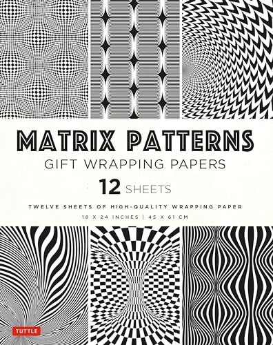 Matrix Patterns Gift Wrapping Papers - 12 sheets : 18 x 24 inch (45 x 61 cm) Wrapping Paper
