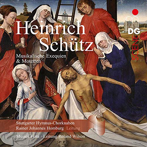 CD cover depicting a Renaissance painting of the Lamentation of Christ.