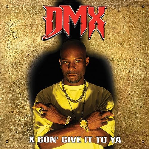 DMX album cover featuring the artist’s portrait and bold red lettering.
