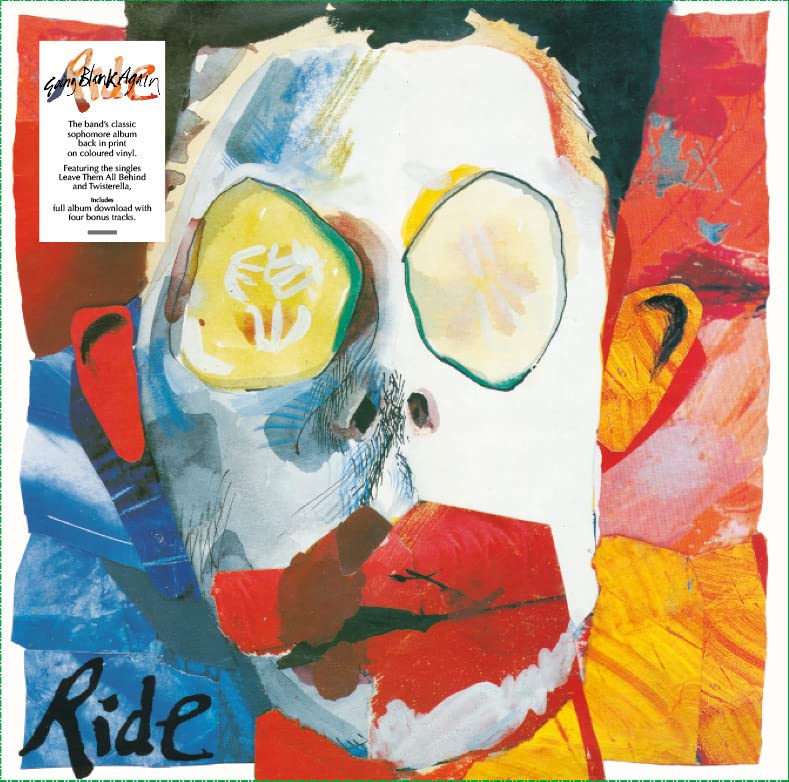 CD cover for Ride’s “Going Blank Again” with abstract painted face.