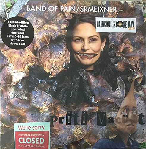 Vinyl album cover featuring a woman’s portrait amidst abstract, textured imagery.