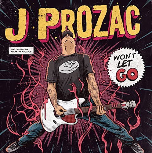 CD cover for J Prozac’s “Won’t Let Go” featuring a guitarist.