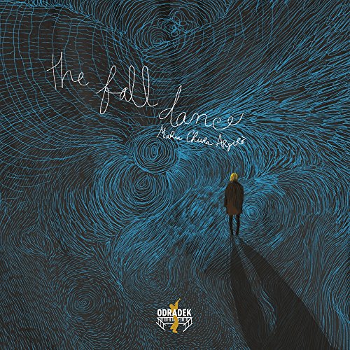 CD cover: person seen from behind in swirling blue abstract art.