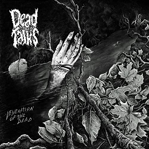 Black and white album cover depicting a skeletal hand rising from water.