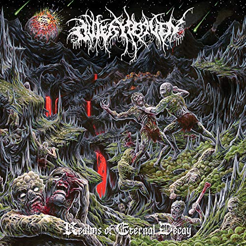 CD cover art depicting decaying figures in a dark, mountainous landscape.