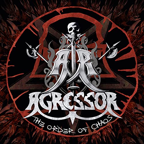 CD cover for Agressor - The Order Of Chaos, skull and swords.