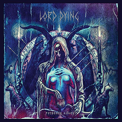 Dark fantasy album cover featuring a hooded figure and demonic imagery.