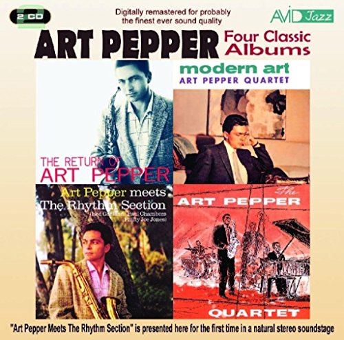 CD cover featuring a collage of four Art Pepper album covers.